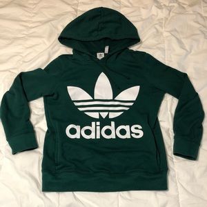 dark green adidas hoodie